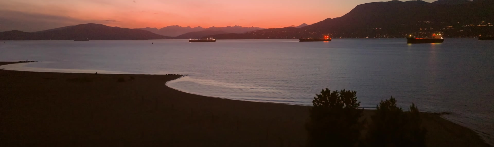 Evening light over Vancouver’s waterfront